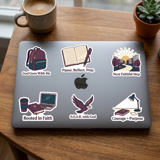 S.O.A.R. with God College Sticker Sheet